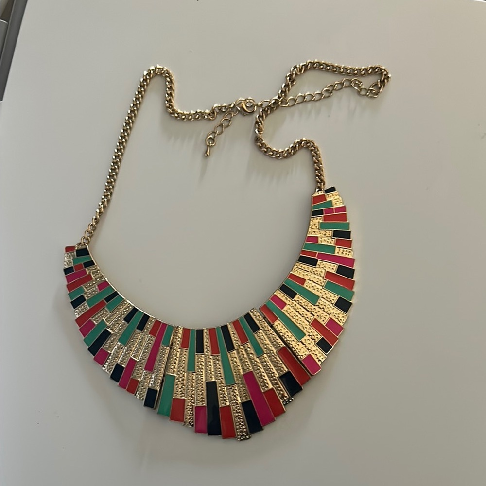 Colorful Geometric Necklace